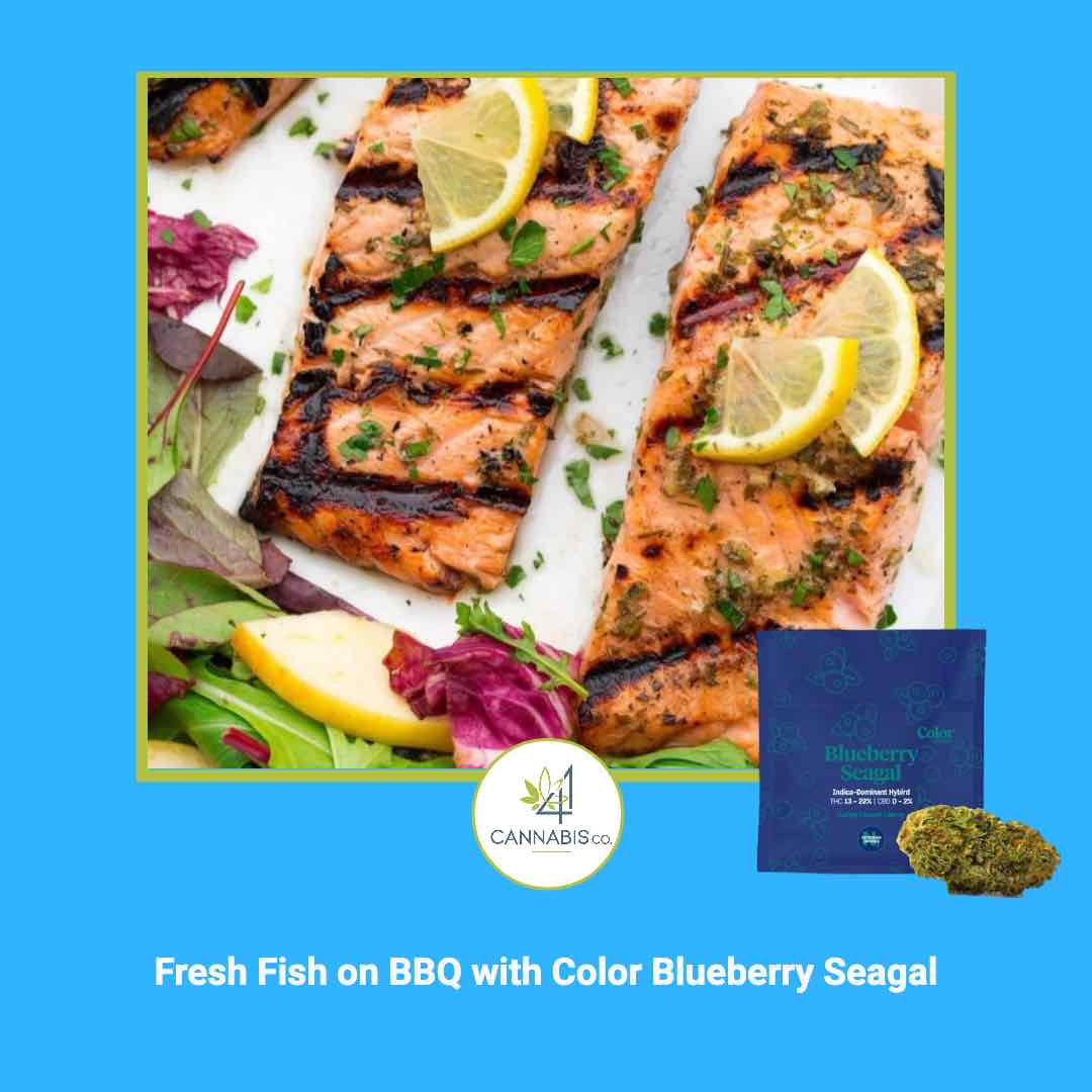 Fresh Fish on the BBQ with a Herb and Citrus Crust & Color