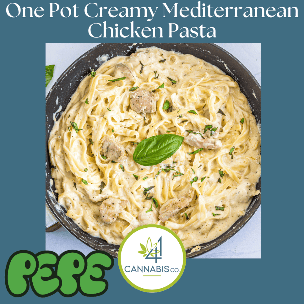 One Pot Creamy Mediterranean Chicken Pasta