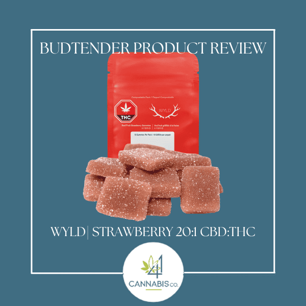 Budtender Review : Wyld | Real Fruit Strawberry Gummies 20:1 CBD:THC 10Pack
